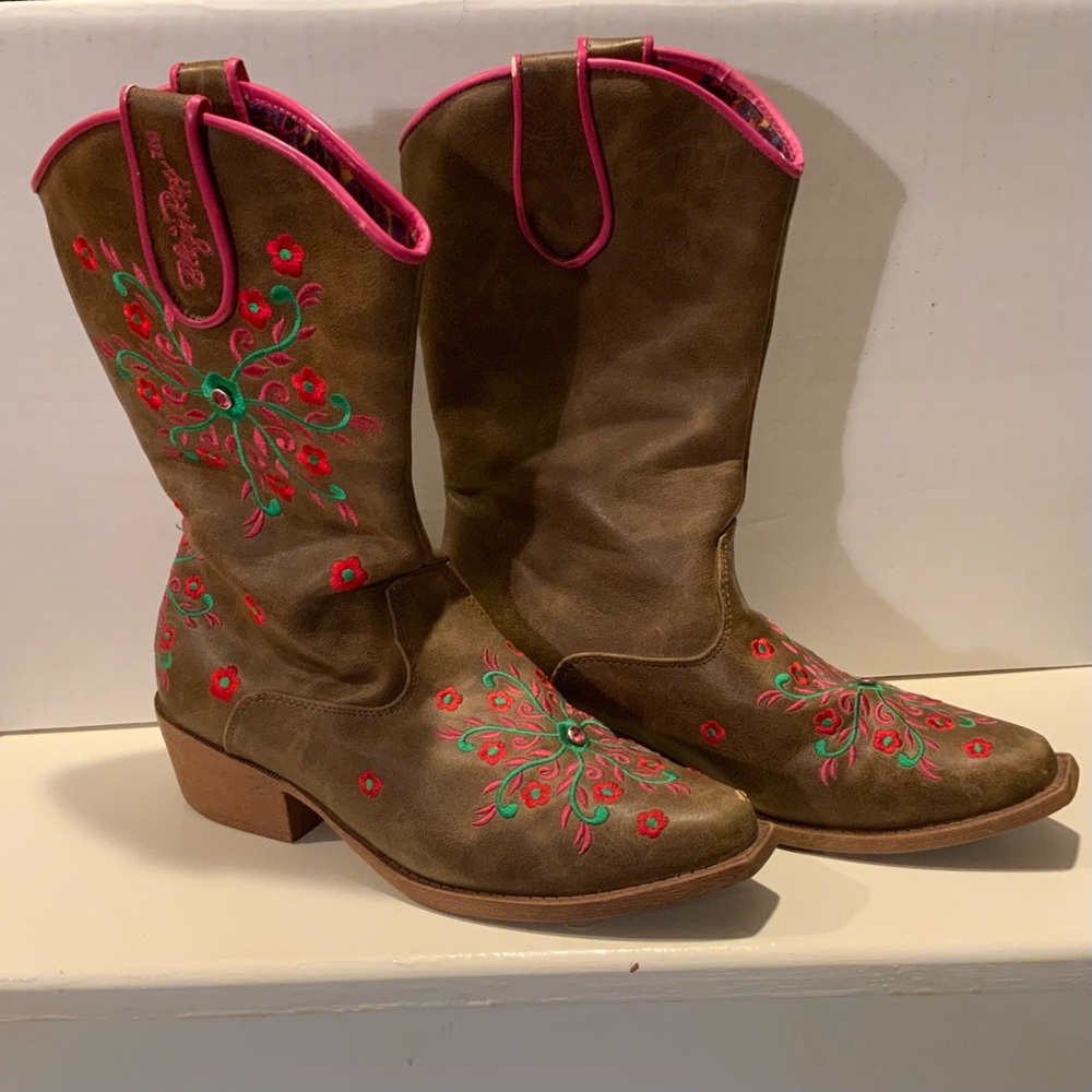 Blazin Roxx Savvy Embroidered Cowgirl Boots -Snip Toe